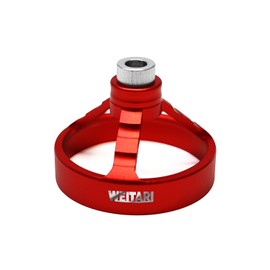 WEITARI Drill Press Guide Jig,6/7/8/9/10mm Drill Bushings Vertical Hole Woodworking for Electric Power Hand Drill (Red)
