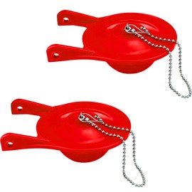 2-Pack TOTO Toilet Flapper Replacement for G-Max, Thu499s, Thu331s, Thu175s & 2021bp Toto Toilet Models Rubber Toilet Stopper Tank Flap with Chain