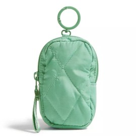 Vera Bradley Miniature Backpack Charm pouch Beryl Green ZIp Keychain Wallet New