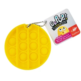FoxMind Games Go Pop Mini Round Shape, 6 Colors (*Random Colors), Squeeze Key Holder, Push Pop,