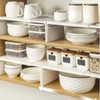 Cabinet Shelf Expandable,Layered Space-Saving Cabinet Stackable Rack - Lightweight Heavy
