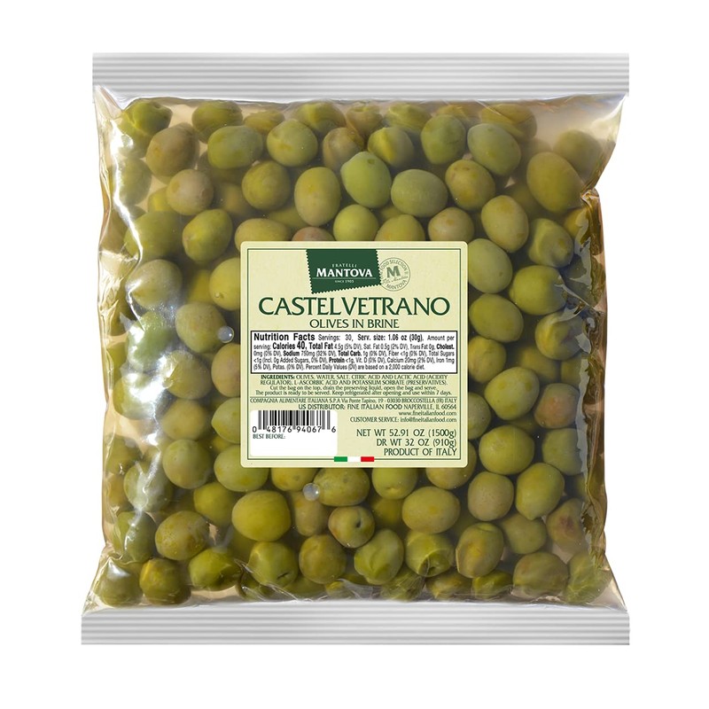 Mantova ETNA Spicy Crushed Olives, 2 lb (Pack of 1)