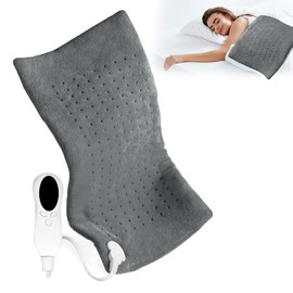 Bebeay Compresa Caliente Electrica,Cojin Electrico Caliente para Aliviar Dolores de Rodilla, Espalda, Piernas,Compresa Eléctrica con 10 Ajustes de Temperatura y 3 Ajustes de Temporizador