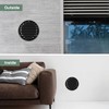 Vent Systems 5" Inch Scratch Resistant Black Soffit Vent Cover