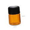 FOMIYES Travel-Sized Essential Oil Sample Bottles 100PCS 1ml Cream Dispensers