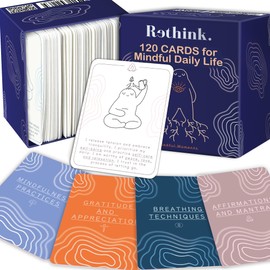 Quokka Quokka Meditation Cards - 120 Cards for Adults - Anxiety Relief Items Affirmation for Mental Health - Calming Self Care for Women - Perfect Mindfulness Gift for Adult