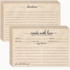 KTFNOMES 100 Count 4x6 Rustic Kraft Recipe Cards for Newlyweds