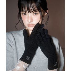 Liqlow Reclow RC KNIT LOGO Gloves BLACK