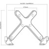 Manhattan 462211 Soporte para Laptop con Montaje VESA Ajustable