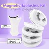 Magnetic Eyelashes Natural Look False Eyelashes 4 Pairs Reuseable Magnetic