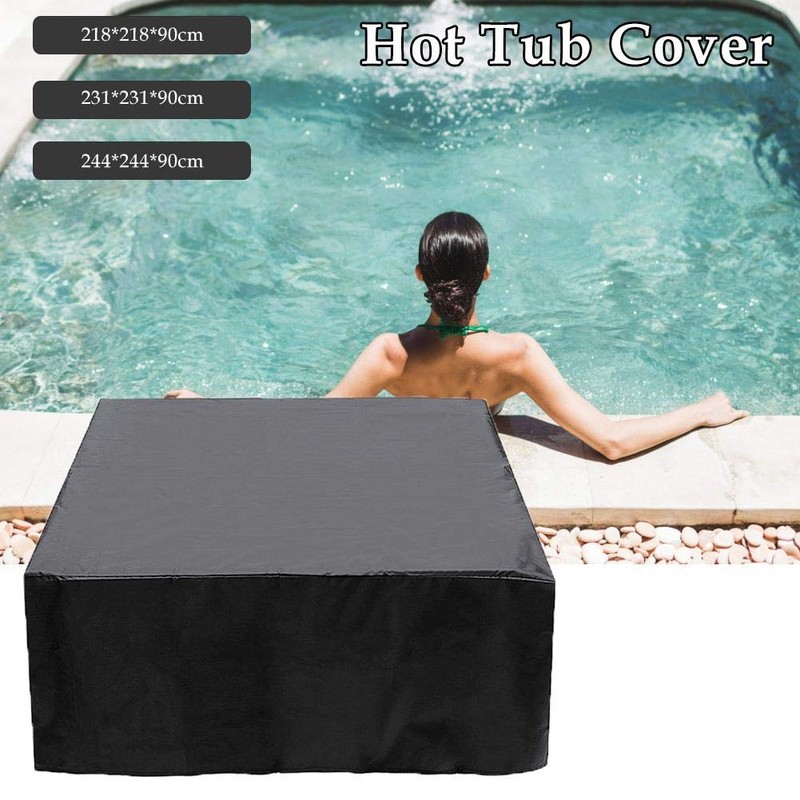 UV Resistant Heavy Duty Hot Tub Cover - Durable Square