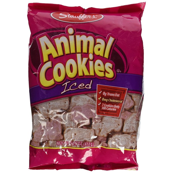 Stauffers Animal Cookies, Iced 14.5 Oz
