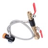 CO2 Universal External Hose Adapter G5/8-14 24in Dual Valve Soda