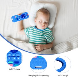 Hooku Hooku Silicone Teething Toys for Babies 0-6 Months, Teethers for Babies 6-12 Months, Remote Teether for Baby, Sensory Toys for Babies, Baby Chew Toys