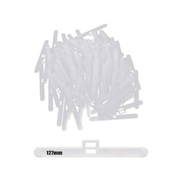 Vertical Blind Clips Top Hangers, 50 Pack Vertical Blind Clips Top Hangers to Fit Slats Double Slot Type Part,Blind Fixer Tabs Vertical Window Blinds Vertical Slats Vertical Blind Top Hangers (127mm)