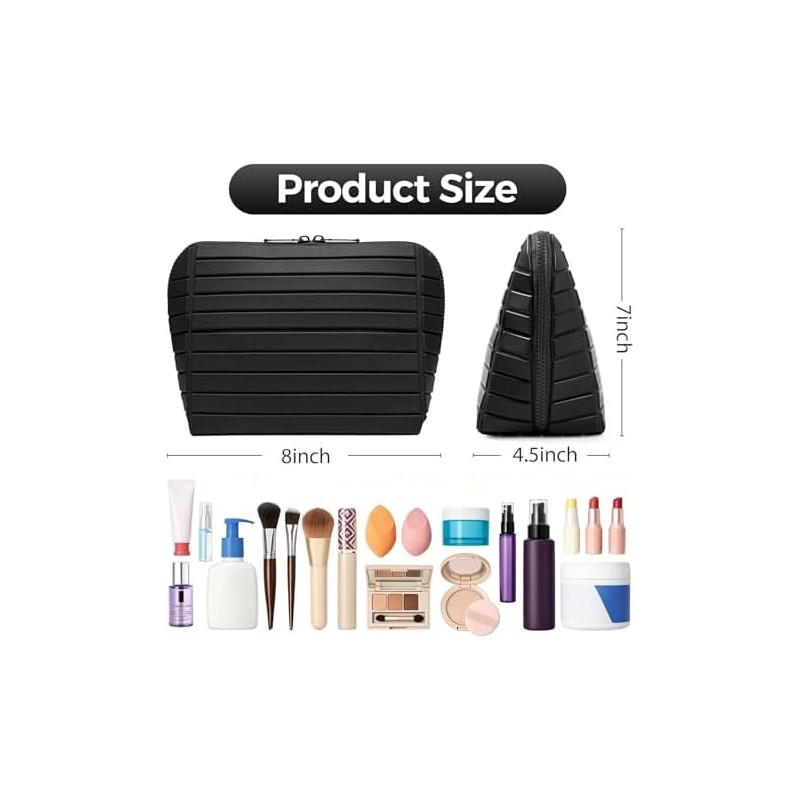 Makeup Brush Holder Travel, Compact Lightweight Accessory for Travel and