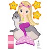 Ursus 9880013F Mermaid Decoration Set, 4 Sheets of Craft Cardboard,
