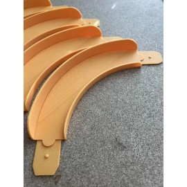 Unbranded Hot Wheels Compatible 90 Degree Bank Turns orange Set Of 4