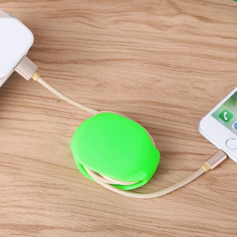 stargoldenbell Automatic Cord Winder Wire Storage Housekeeper/Retractable Cord Organizer, Green