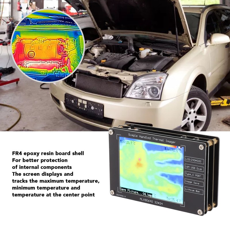 Infrared Thermal Imager Portable DIY LCD Digital High Accuracy Infrared
