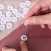 20PCS 20L Sewing Buttons Resin Round Flat 4-Hole Craft Replacement