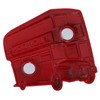 3Pcs Bus Fridge Magnet Red Bus Design Bright Colors Magnetic