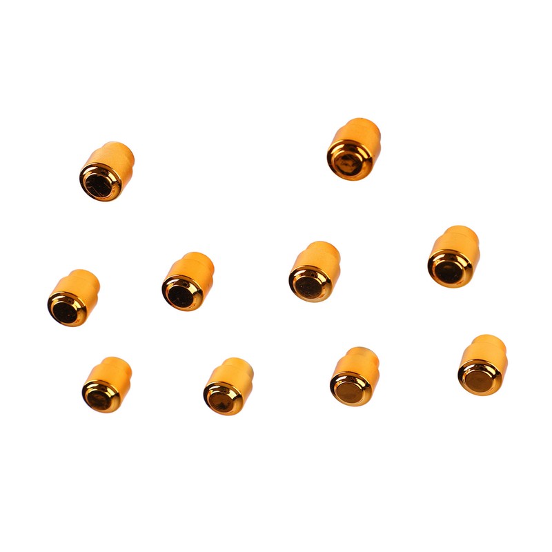 10PCS Electric Guitar Pickup Switch Tip Gold Round Retro Plastic