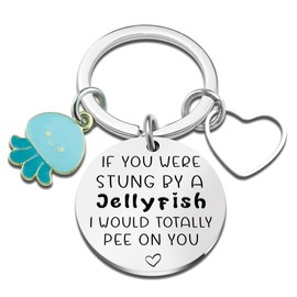 Iweca Best Friend Keychain Funny Friendship Gifts for Teen Girl Boy Women Men Christmas Birthday Graduation Funny Friendship Gifts for Women Friends Men Sisters (Silver)