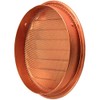 1.5" Round Louvered Copper Insert Vent with Screen