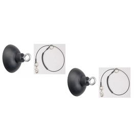 Dog Grooming Loop Bathing Tub Restraint Cable Choker and Secure Suction Cup Eyebolt Sets Choose Quantity (2 Sets)