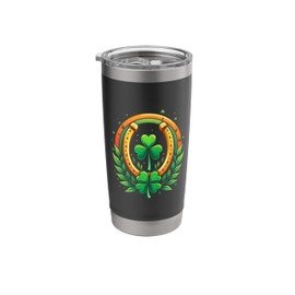 Lucky Clover Horseshoe Stainless Steel Insulated Tumbler