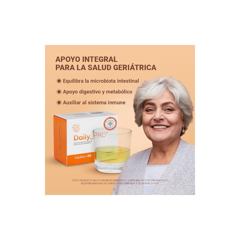 Daily PRO +50| Probióticos para Adultos Mayores | 60 Billones