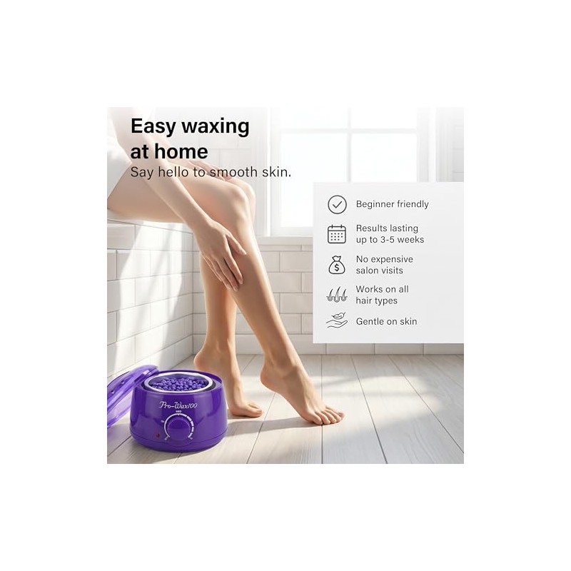 Professional Waxing Kit For Hair Removal, Wax Heater Pot Wax