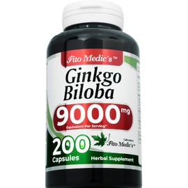 FITO MEDIC'S Ginkgo Biloba | Ginkgo biloba Herb Leaf Capsules | 200 Capsules | Concentrated Extract | Highly Absorbable Herbal Supplement
