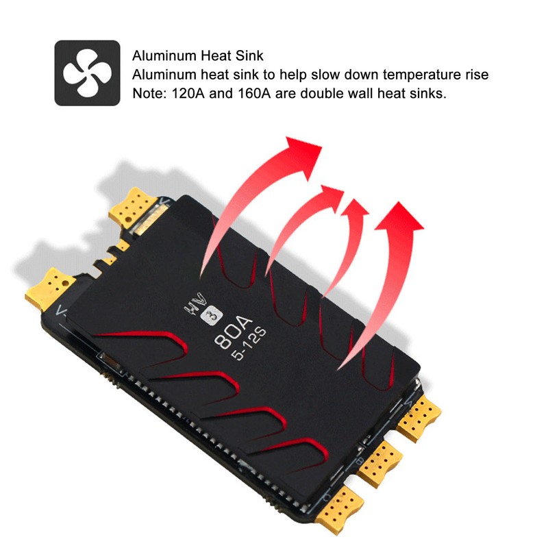 80A ESC 5 to 12S HV3 Brushless Electronic Speed Controller