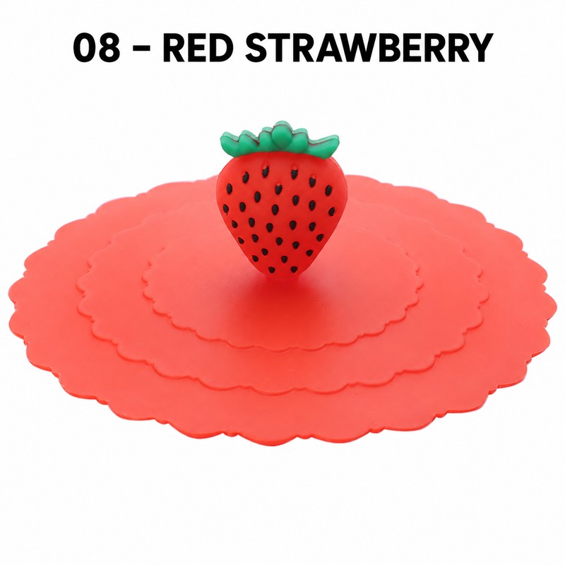 10cm Silicone Cup Cover for Drinks – Heat-Resistant Dustproof Suction