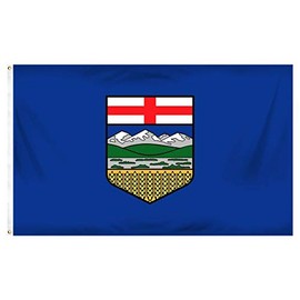JumpingLight 3x5 Alberta Canadian Province Flag 3x5 Banner Brass Grommets Polyester - Quality Flags