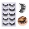 3D False Eyelashes, 3D Faux Mink Fake Eyelashes Handmade Dramatic