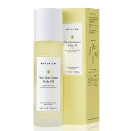 Naturium Aceite Corporal Glow Getter, Multiaceite Para Una Nutrición Intensa, Fórmula Hidratante Y Humectante, Vegano Y Libre De Crueldad Animal, 96 Ml (3.4 Oz)