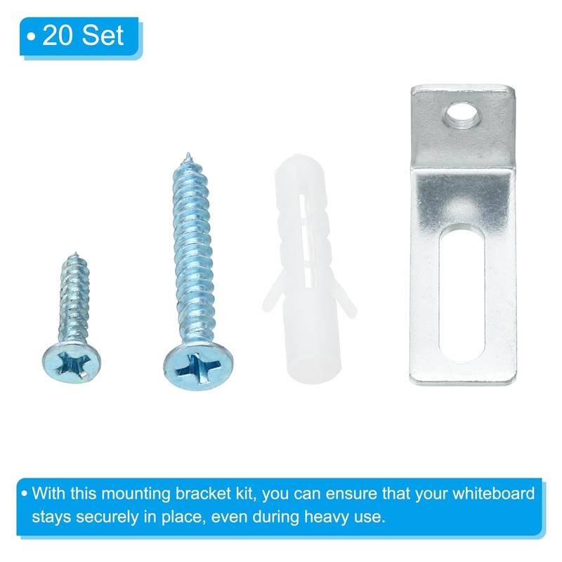 PATIKIL Whiteboard Mounting Hardware Set of 20 Whiteboard Wall Mount