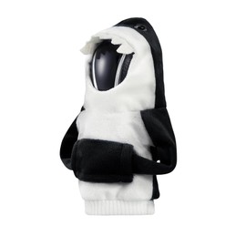 HABNVUON Car Gear Shift Cover, Car Shifter Hoodie, Car Shift Knob with Shark Hoodie, Winter Warm Hoodie Gear Shift Cover, Car Decorations Cute Shift Knob Cover for Car Gear Shifter (Black)