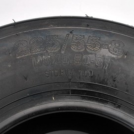 18X9.50-8 Electric Scooter Tire 225/55-8 Vacuum Thickened City Fat Straight Rib Lawn & Garden