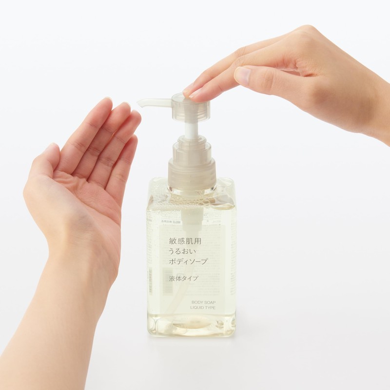 Muji 83451530 Sensitive Moisturizing Body Soap, Liquid Type, 13.5 fl