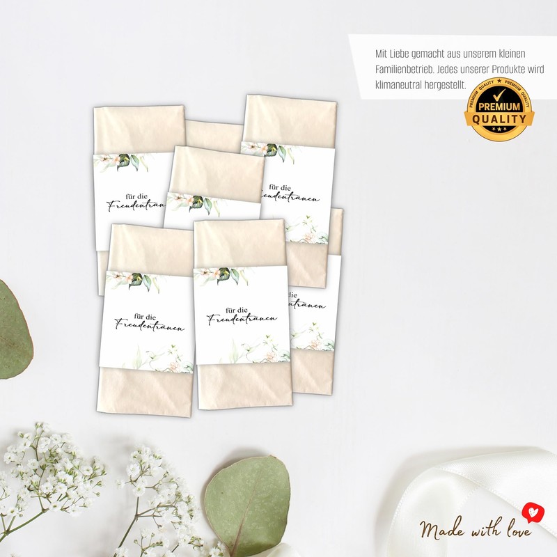 Kackspecht Menu Blank Menu Cards in Boho Design, Pack of