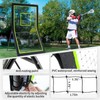 4*7Ft Baseball Rebounder, Adjustable Lacrosse rebounder with 5 Angles, Stable