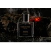 A burning bonfire, the scent of wet firewood.Burning Teakwood /