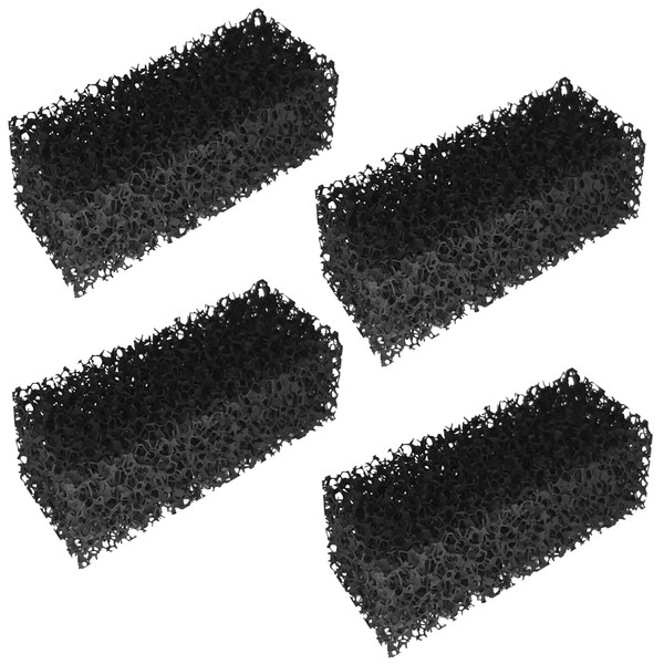 cyclingcolors 4 x Activated Carbon Impregnated Filter Sponges for Aquarium Internal Filter Compatible with Tetra IN 400/600 Plus