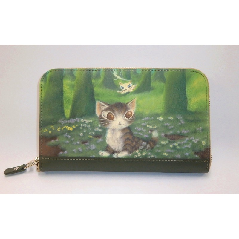 Wachifurudo Dayan Genuine Leather Art Round Bill Wallet Whisper in