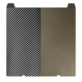 Sahvaim PET PEI Build Plate for Creality K1 Max,Double Sided Carbon Fiber PET+Texured PEI Flexible Spring Steel Sheet Plate 310x315mm for Creality K1 Max 3D Printer Platform.