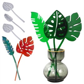 KuAoyoja Silicone Molds for Resin, 3 PCS Feather Turtle Leaf Desktop Decor Flower Mirror Silicone Mold Resin for DIY Crafts Home Table Vase Decoration (3pcs)